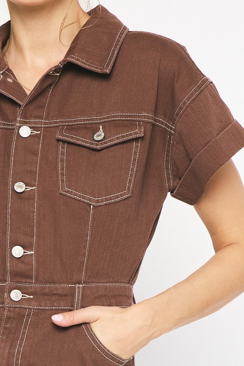 Brown Jean Dress shopbeeba Brown Jean Dress shopbeeba